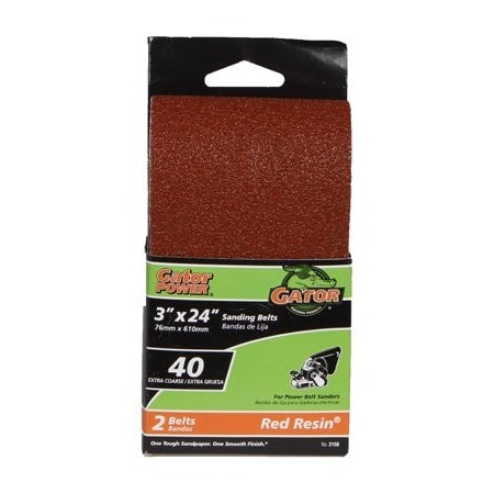 Gator Finishing 2PK 3x24 40G SandBelt 3158